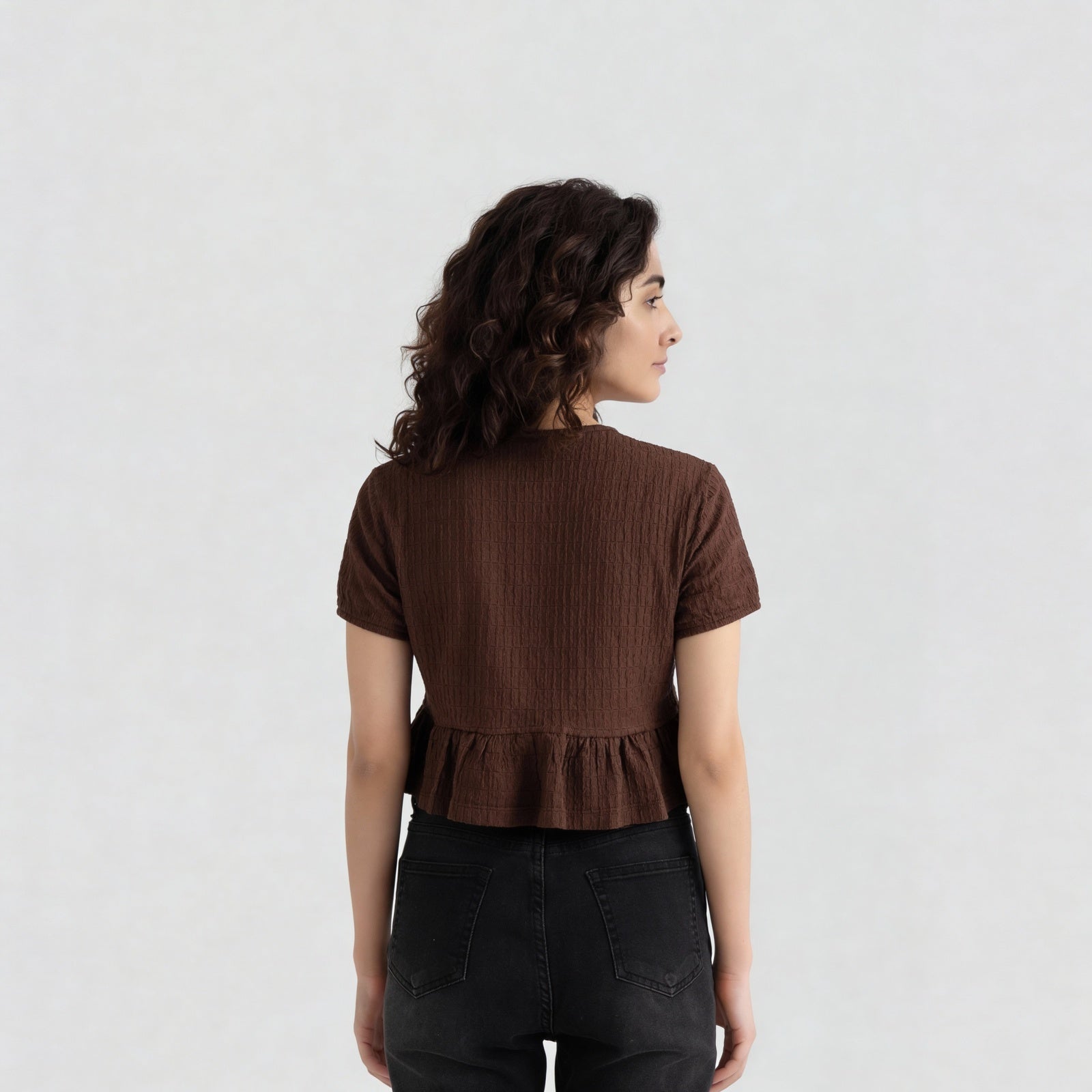 Slim Fit Short Sleeve Crop Top