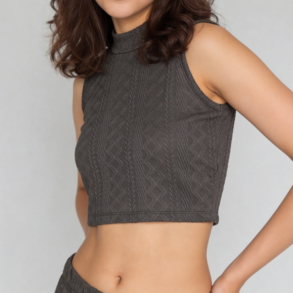 Slim Fit Sleeveless Crop Top