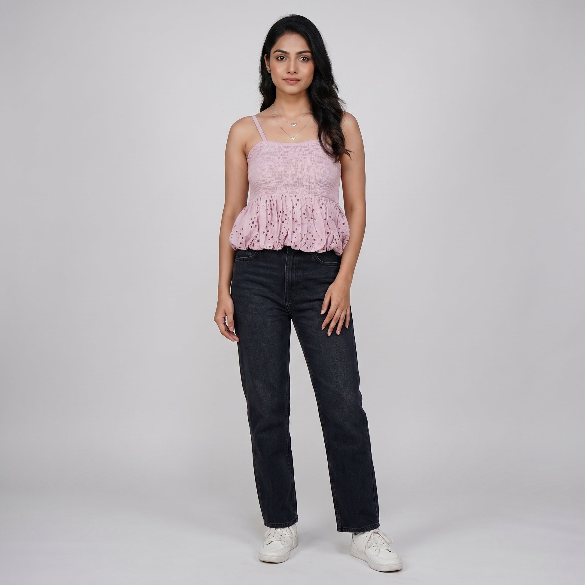 Cotton Slim Fit Sleeveless Top