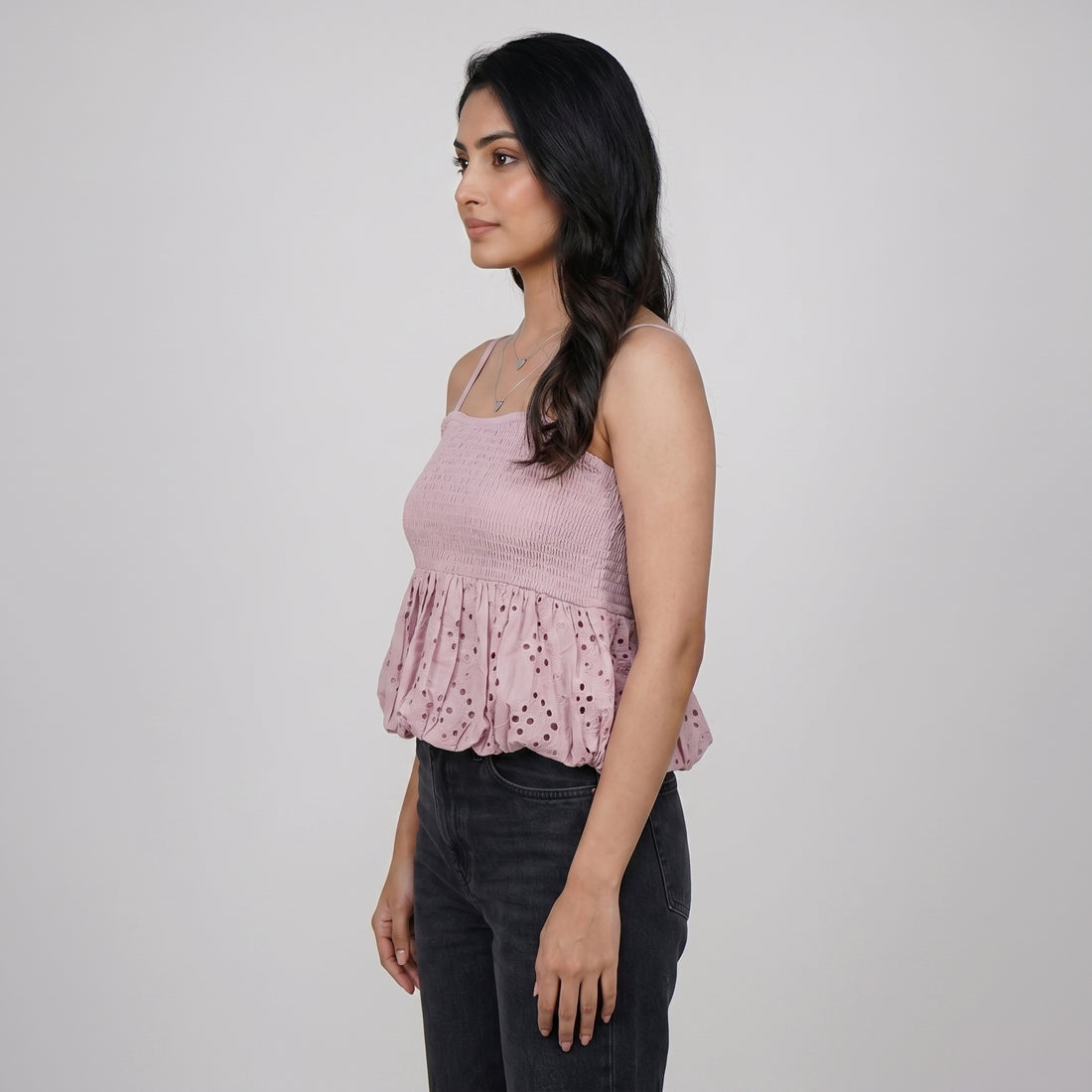 Cotton Slim Fit Sleeveless Top