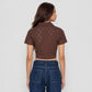 Solid Slim Fit Betty Crop Top