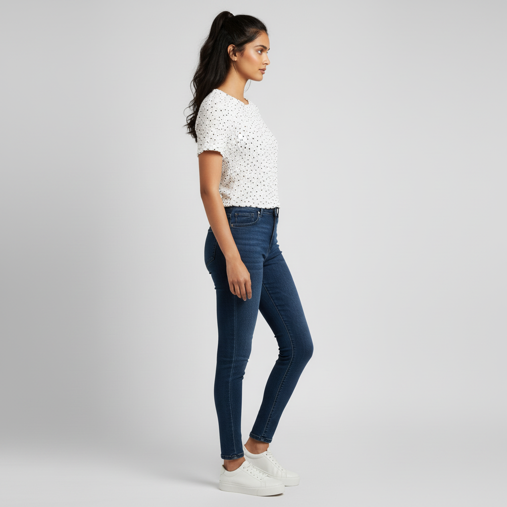 Knitted Solid Slim Fit Top