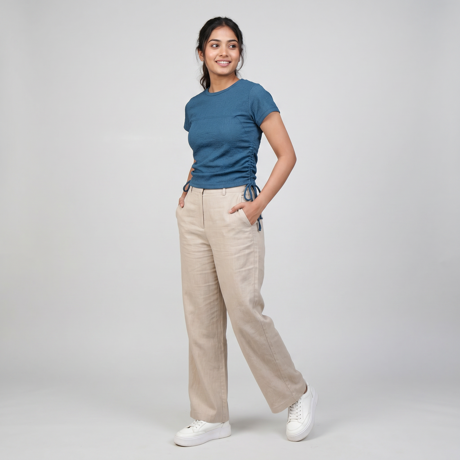 Solid Boxy Fit Top