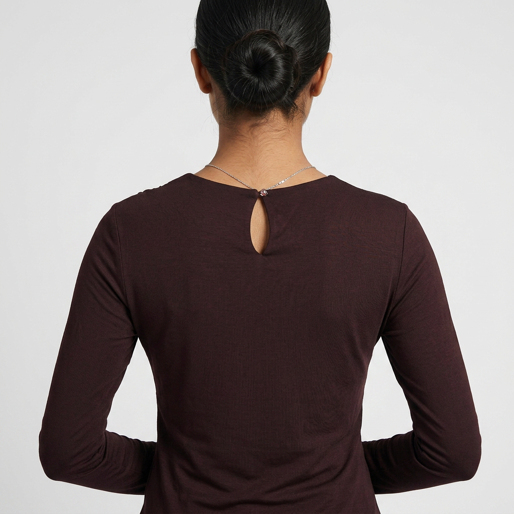Slim Fit Full Sleeve Cropped Top