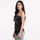 Embellished Off Shoulder Slim Top