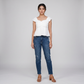 Solid Flared Cropped Top