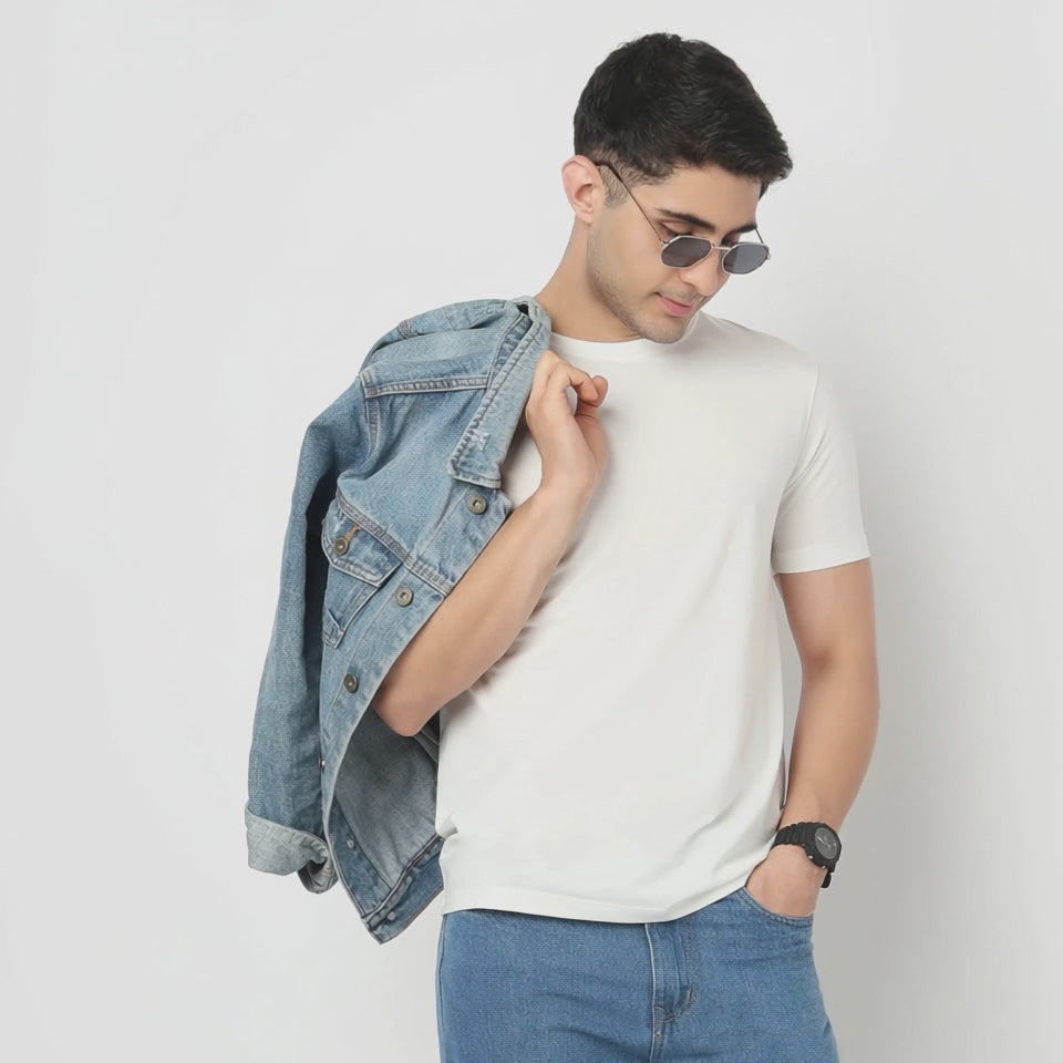 Double Dyed Crew Tee - Regular Fit - Must Have Essential Tee with Super Soft Handfeel