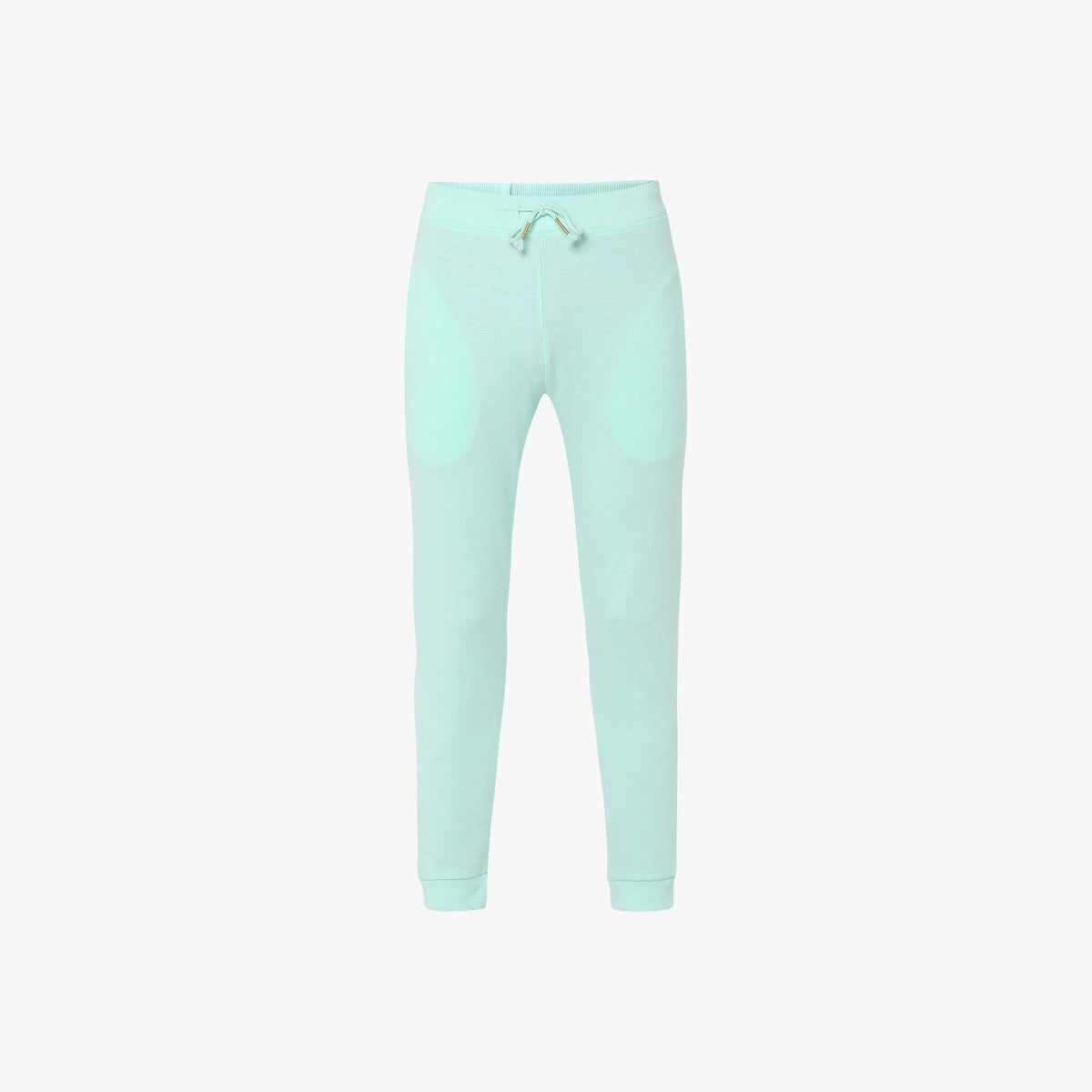 Girl Wearing Girl's Regular Fit Solid Mid Rise Trackpant