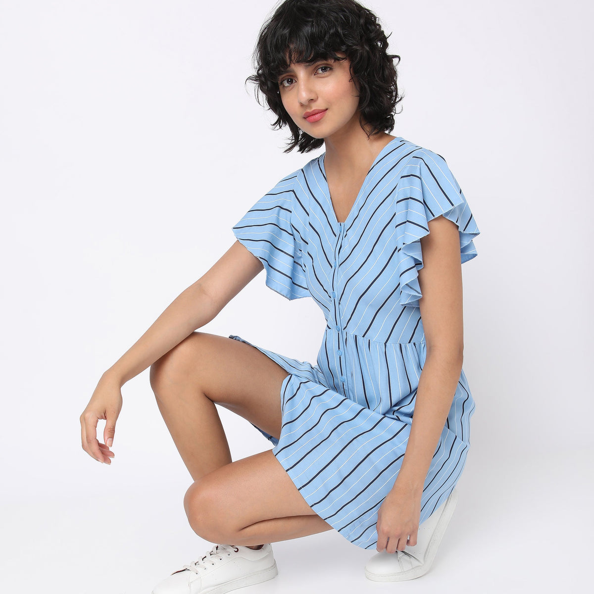 Regular Fit Striped Dress