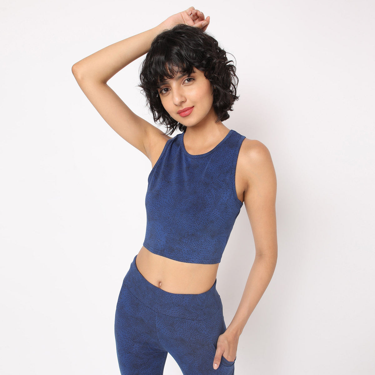 Slim Fit Printed Crop Top