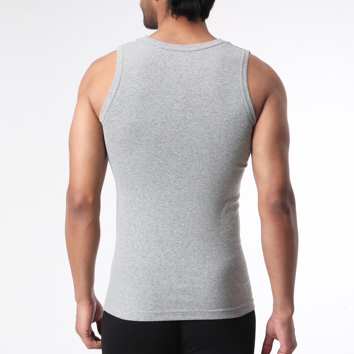 Men Wearing Cotton Solid Mens Vest