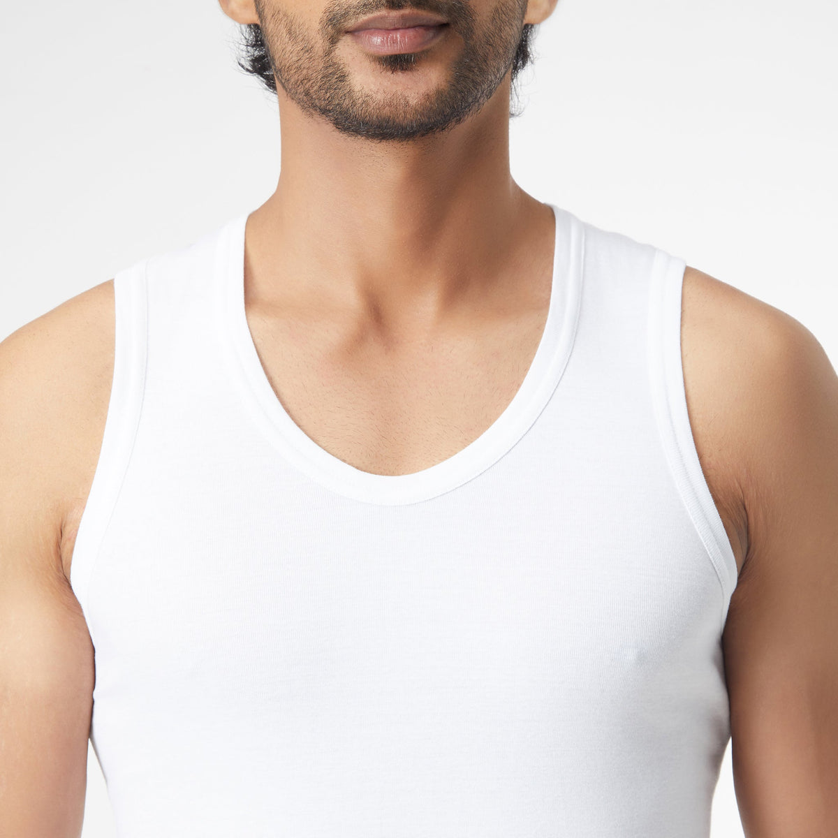 Men Wearing Cotton Solid Mens Vest