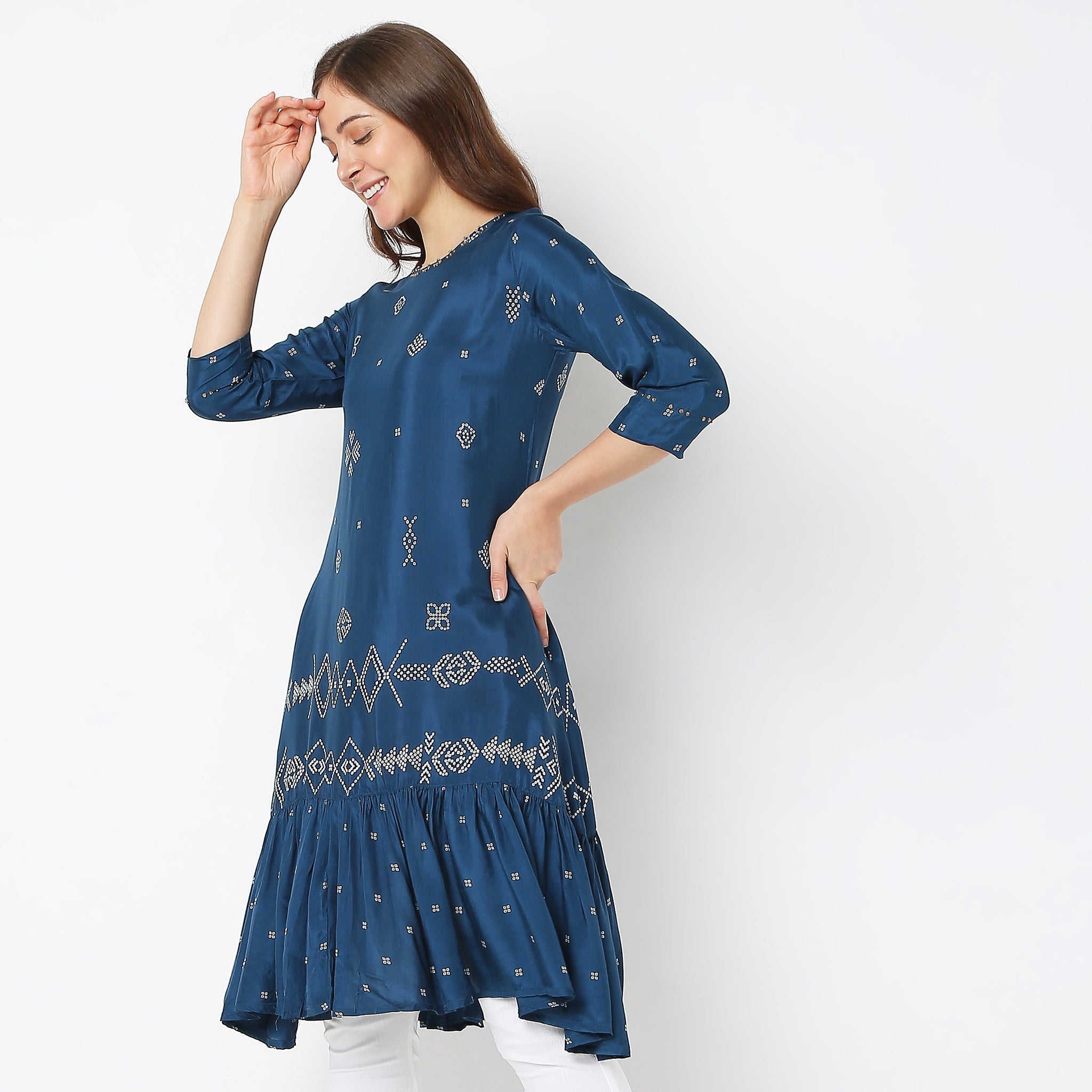 Relaxed Fit Printed Kurta