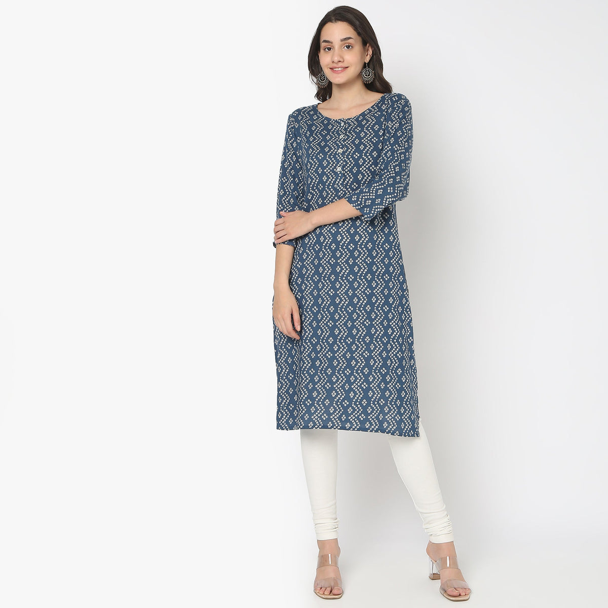 Straight Fit Printed Kurta