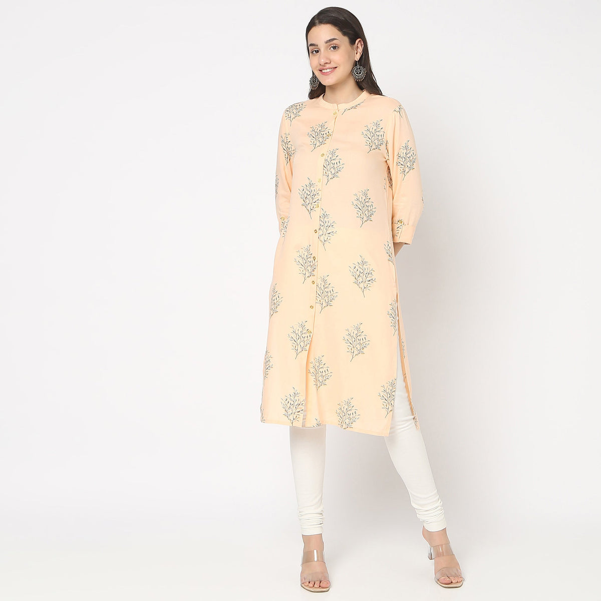 Straight Fit Printed Kurta