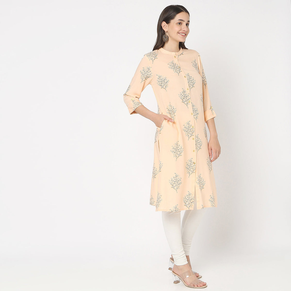 Straight Fit Printed Kurta