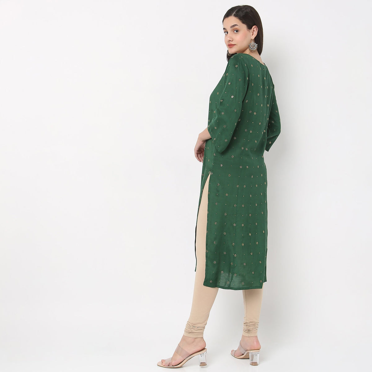 Flare Fit Printed Kurta