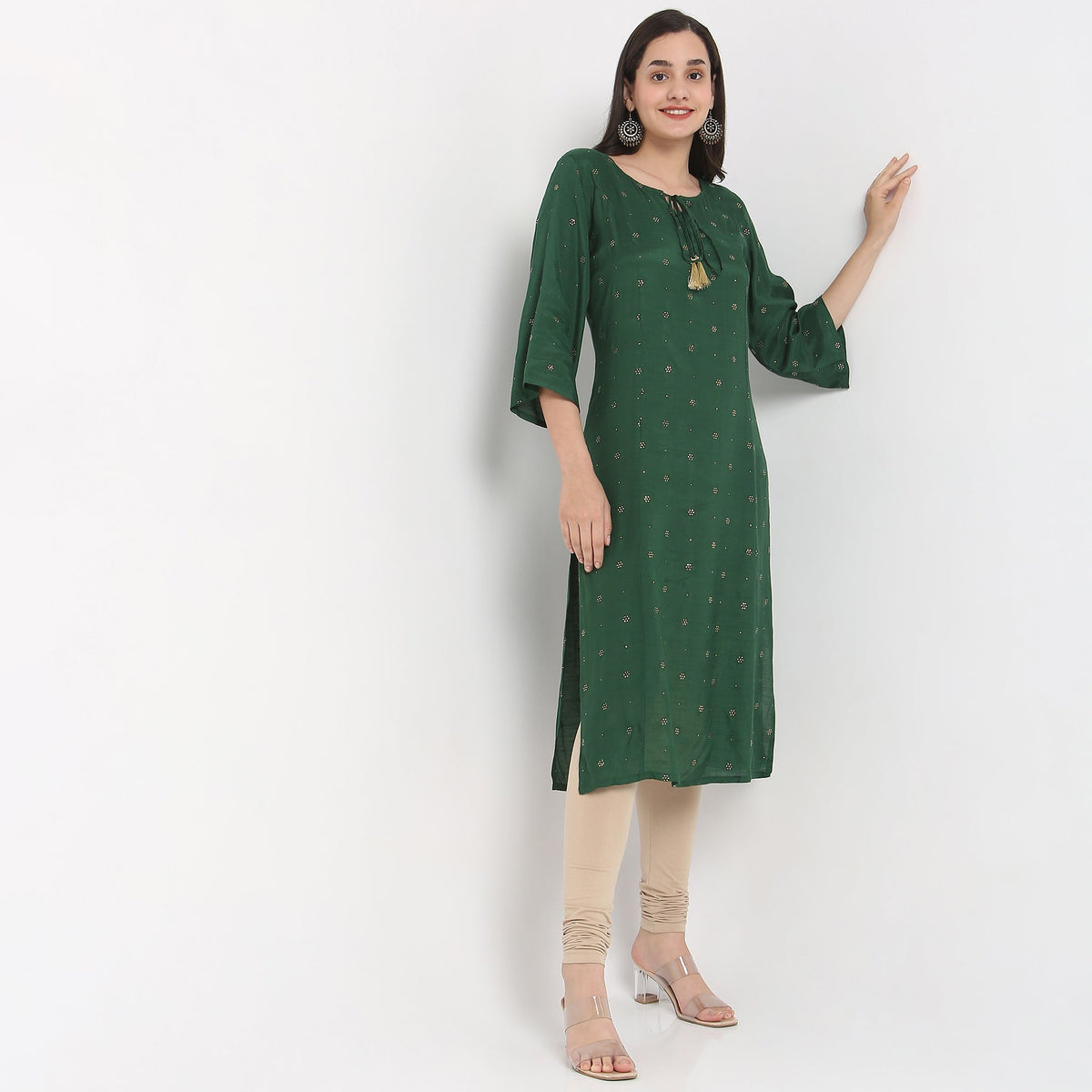 Flare Fit Printed Kurta