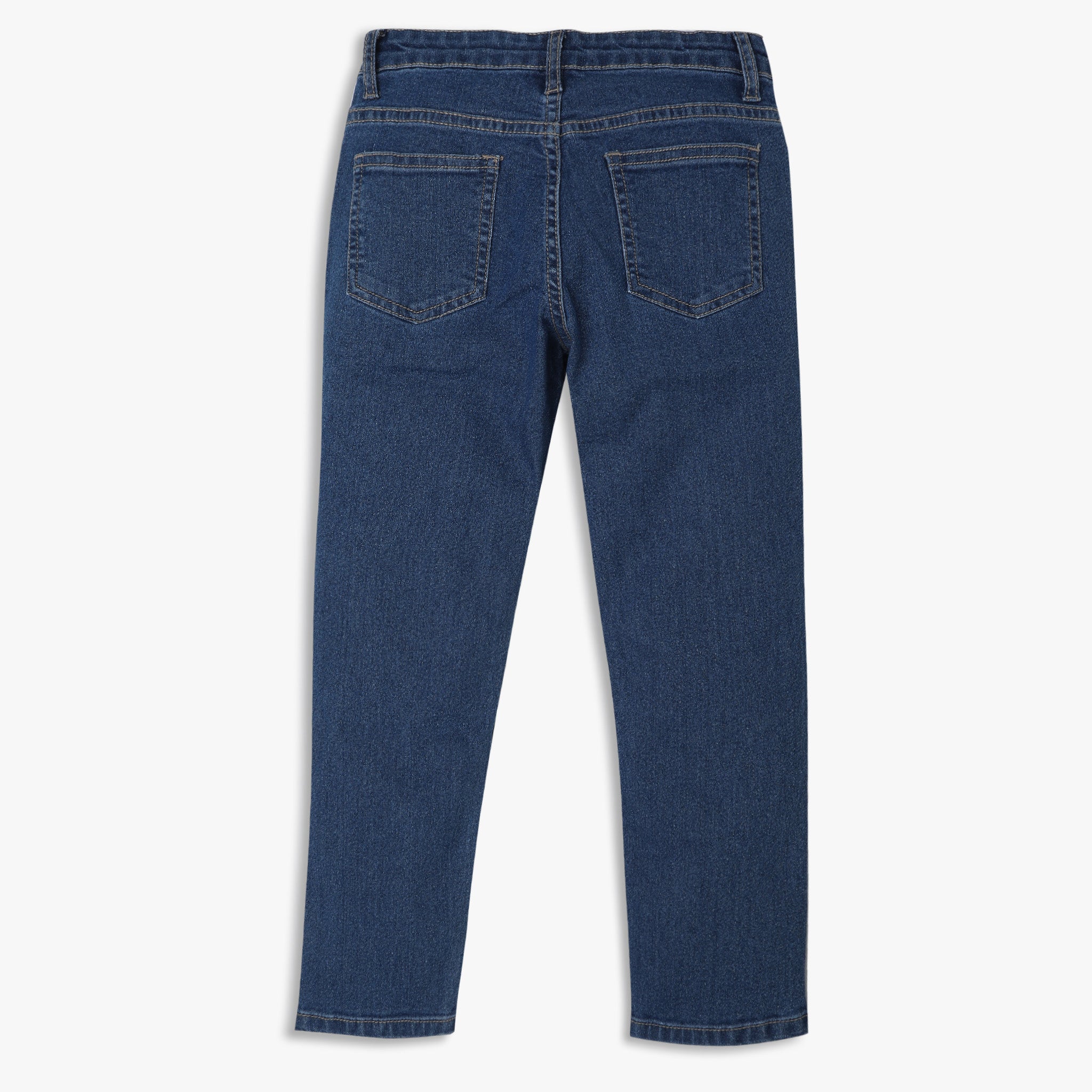 Boy Wearing Boy's Regular Fit Solid Mid Rise Jean