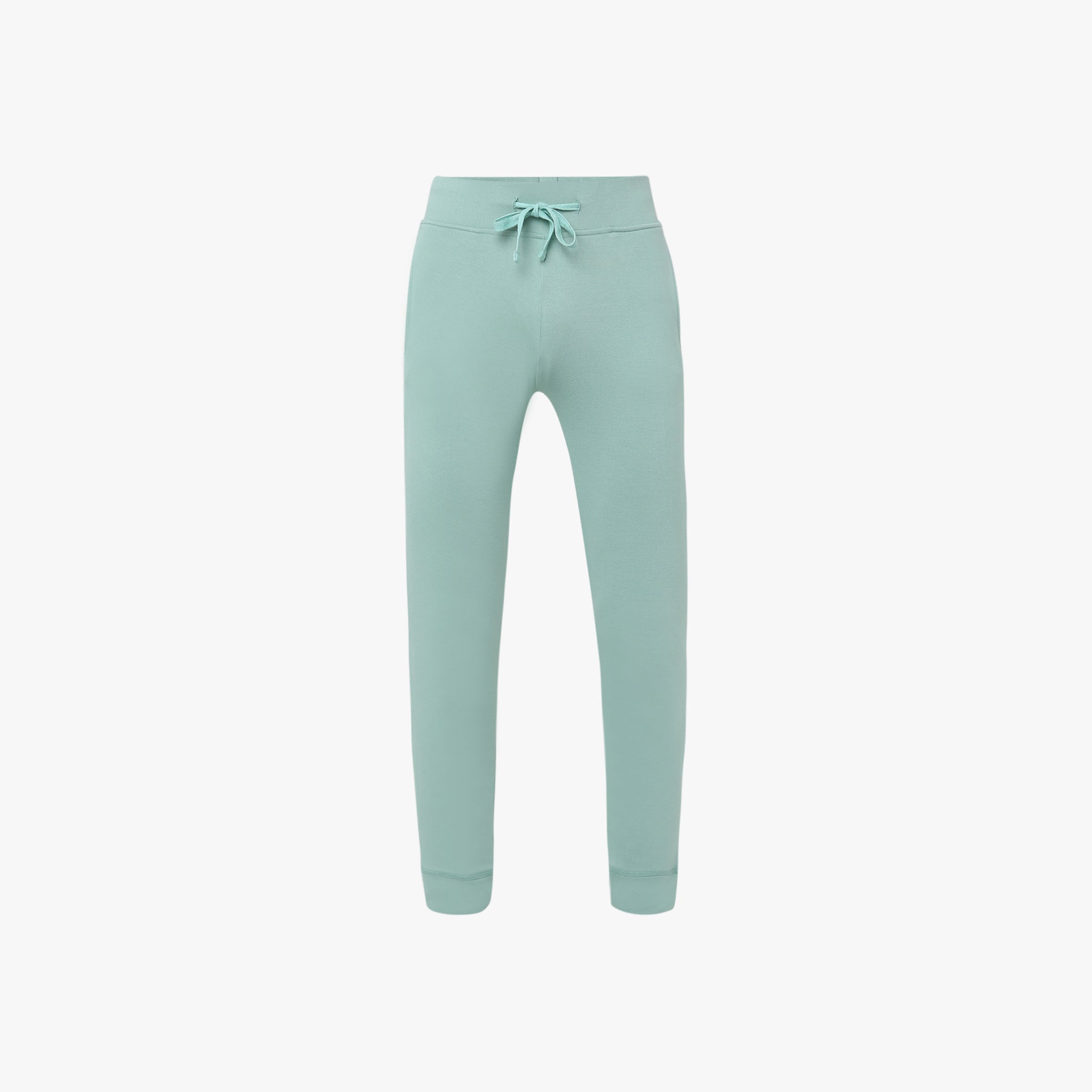 Girl Wearing Girl's Regular Fit Solid Mid Rise Trackpant