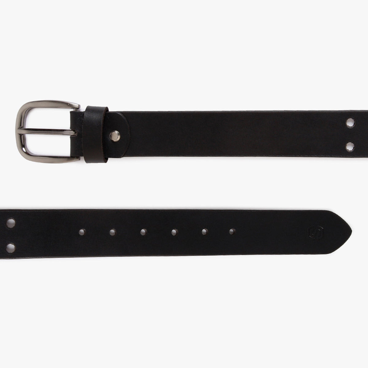 Men Wearing Genuine Leather Black Belts