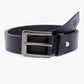 Men Wearing Genuine Leather Black Belts