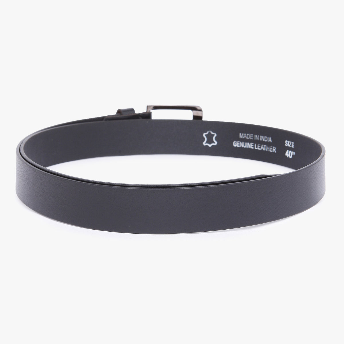 Men Wearing Genuine Leather Black Belts