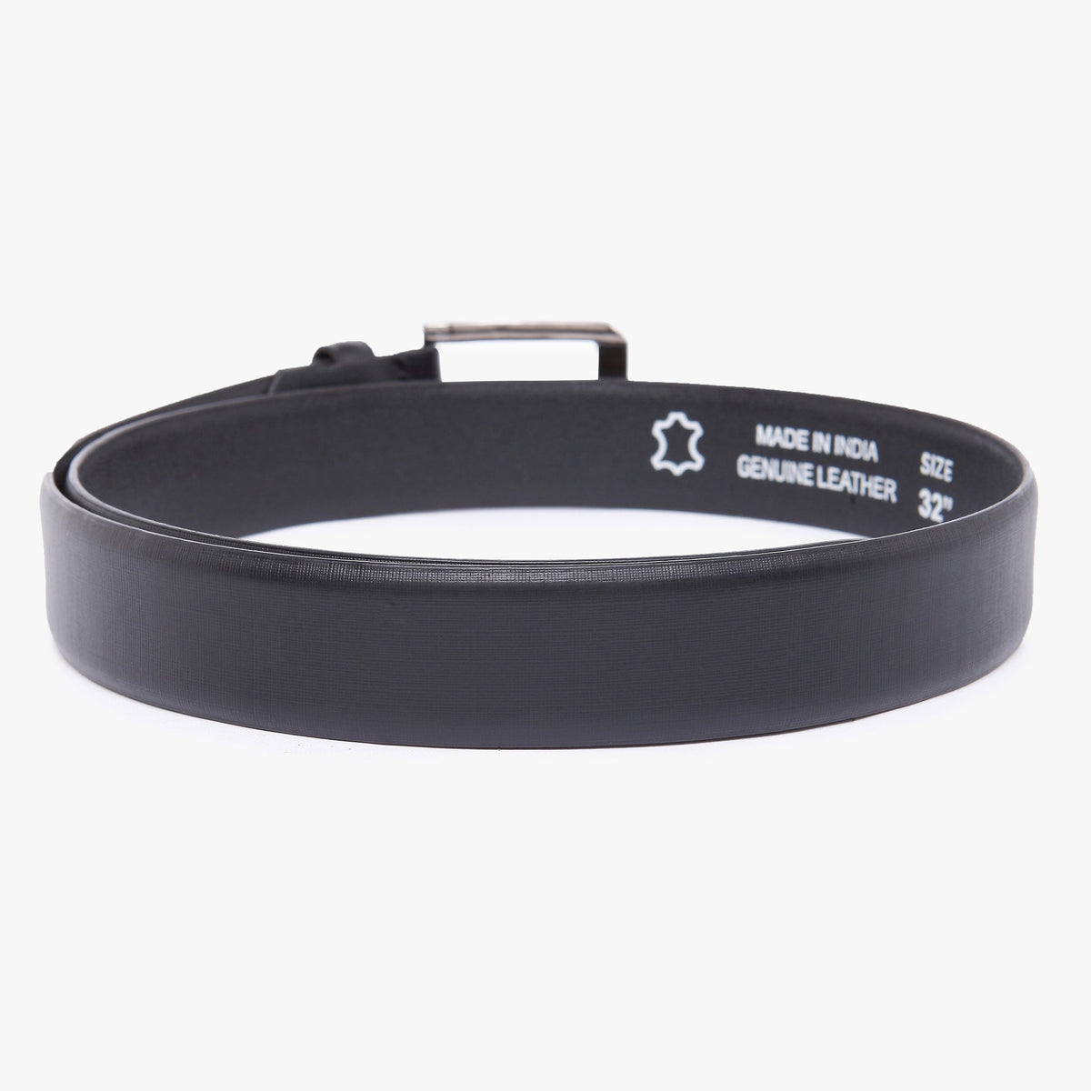 Men Wearing Genuine Leather Black Belts