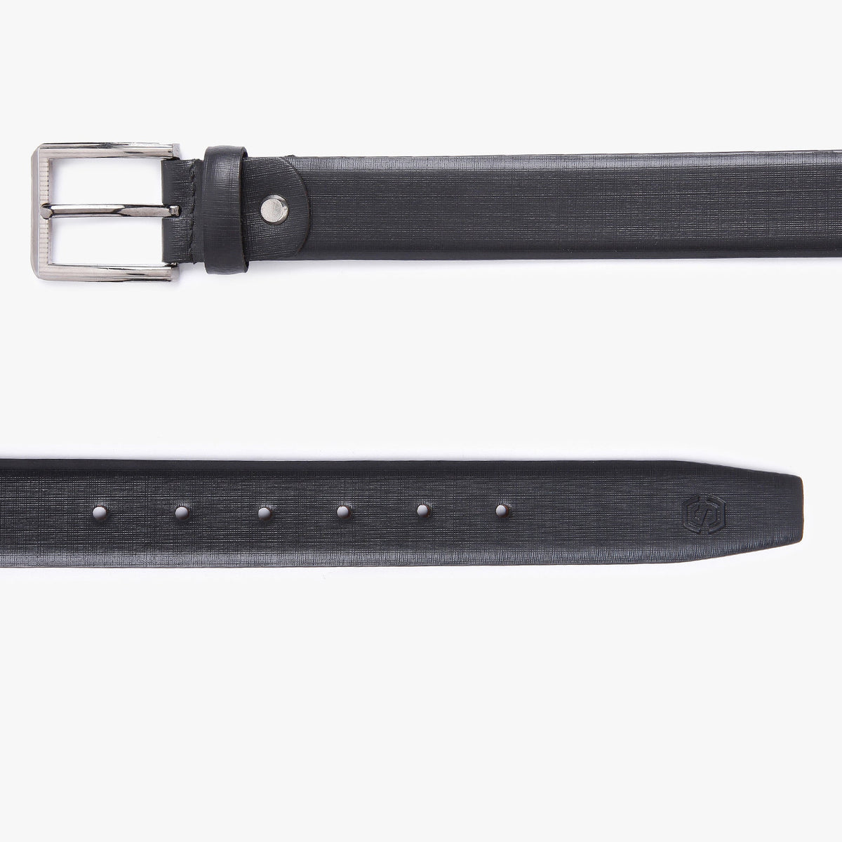 Men Wearing Genuine Leather Black Belts