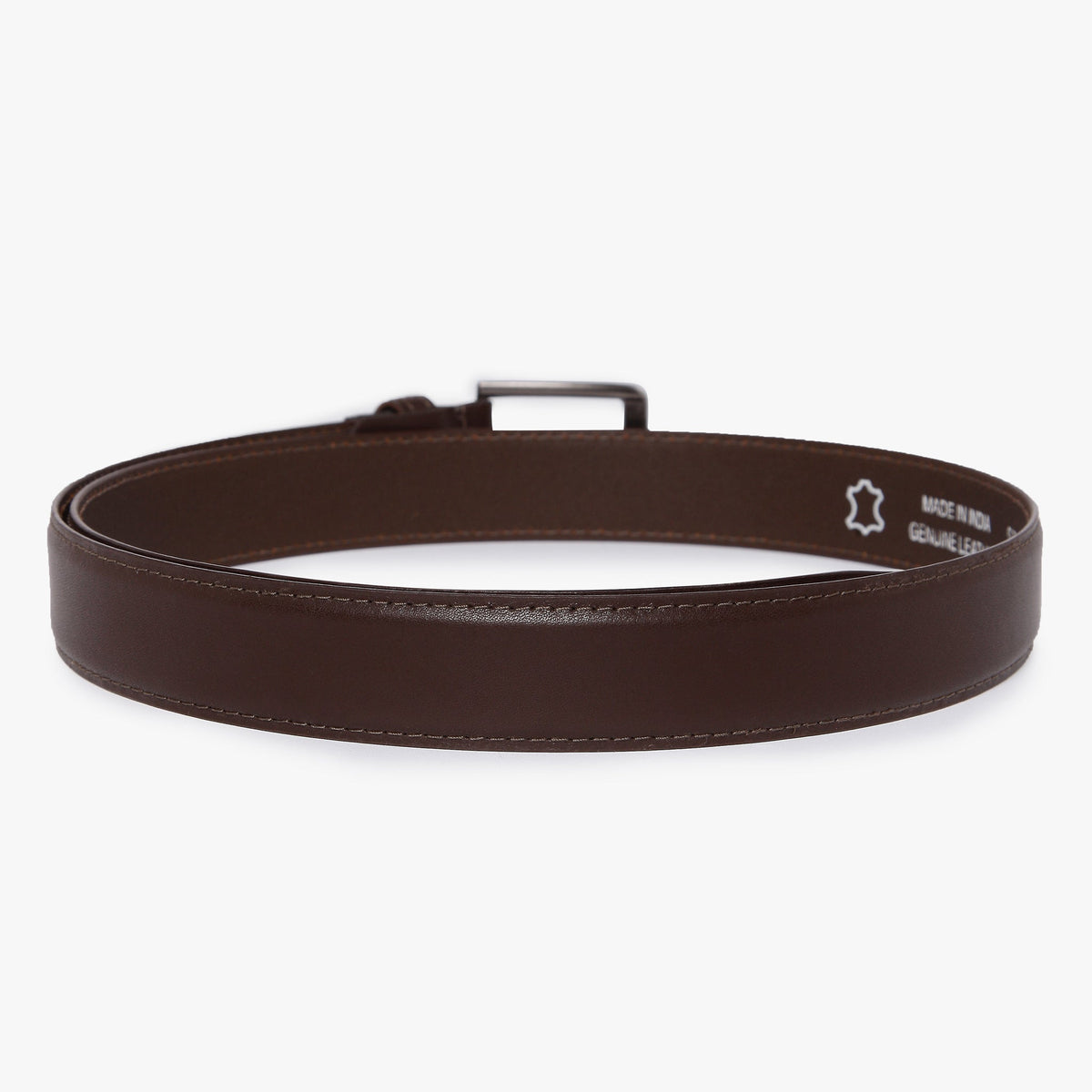 Men Wearing Genuine Leather Brown Belts