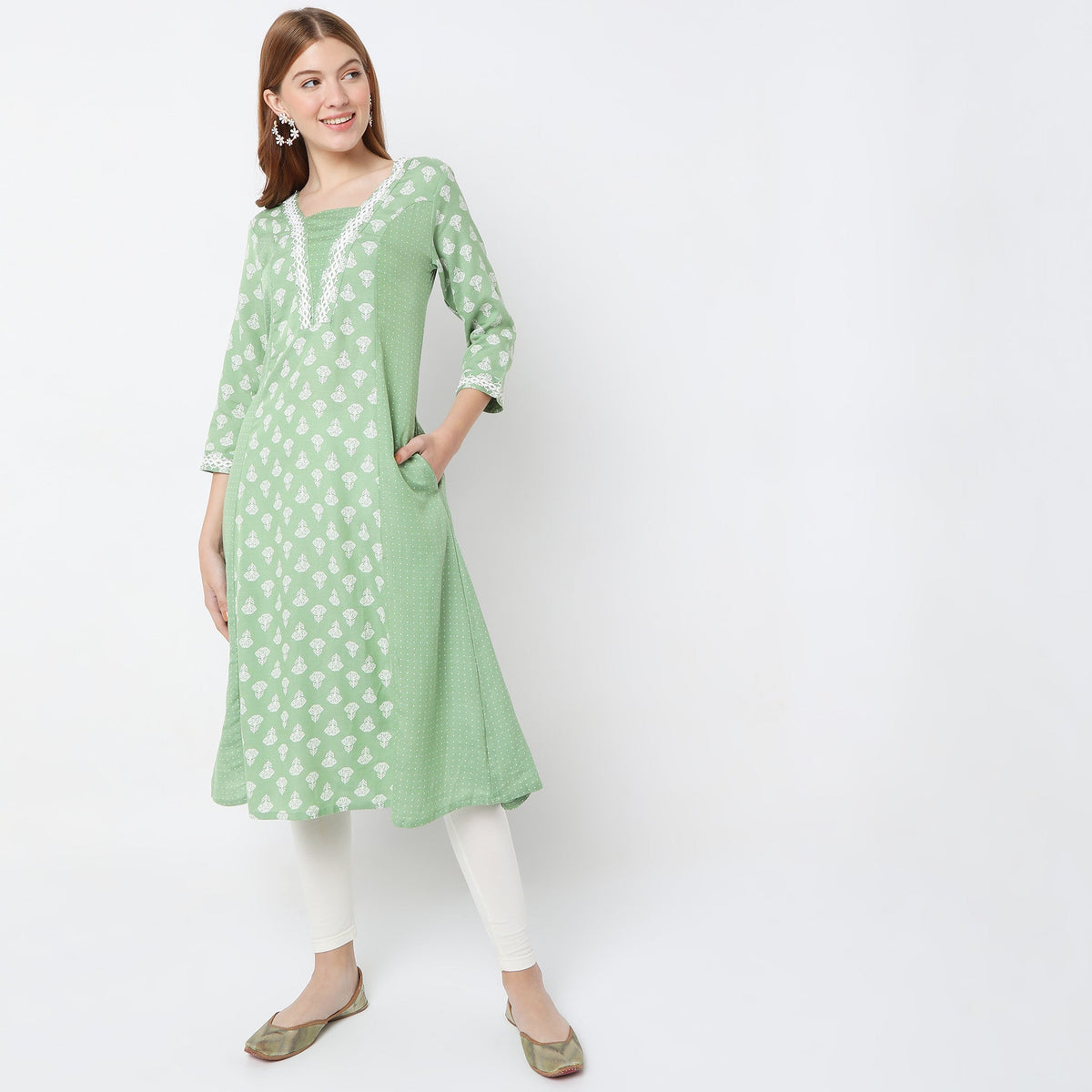 Regular Fit Printed Kurta