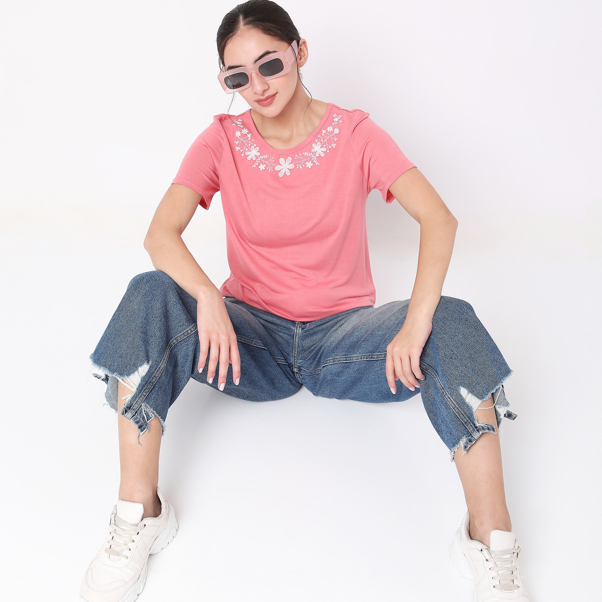 Regular Fit Embroidered T-Shirt
