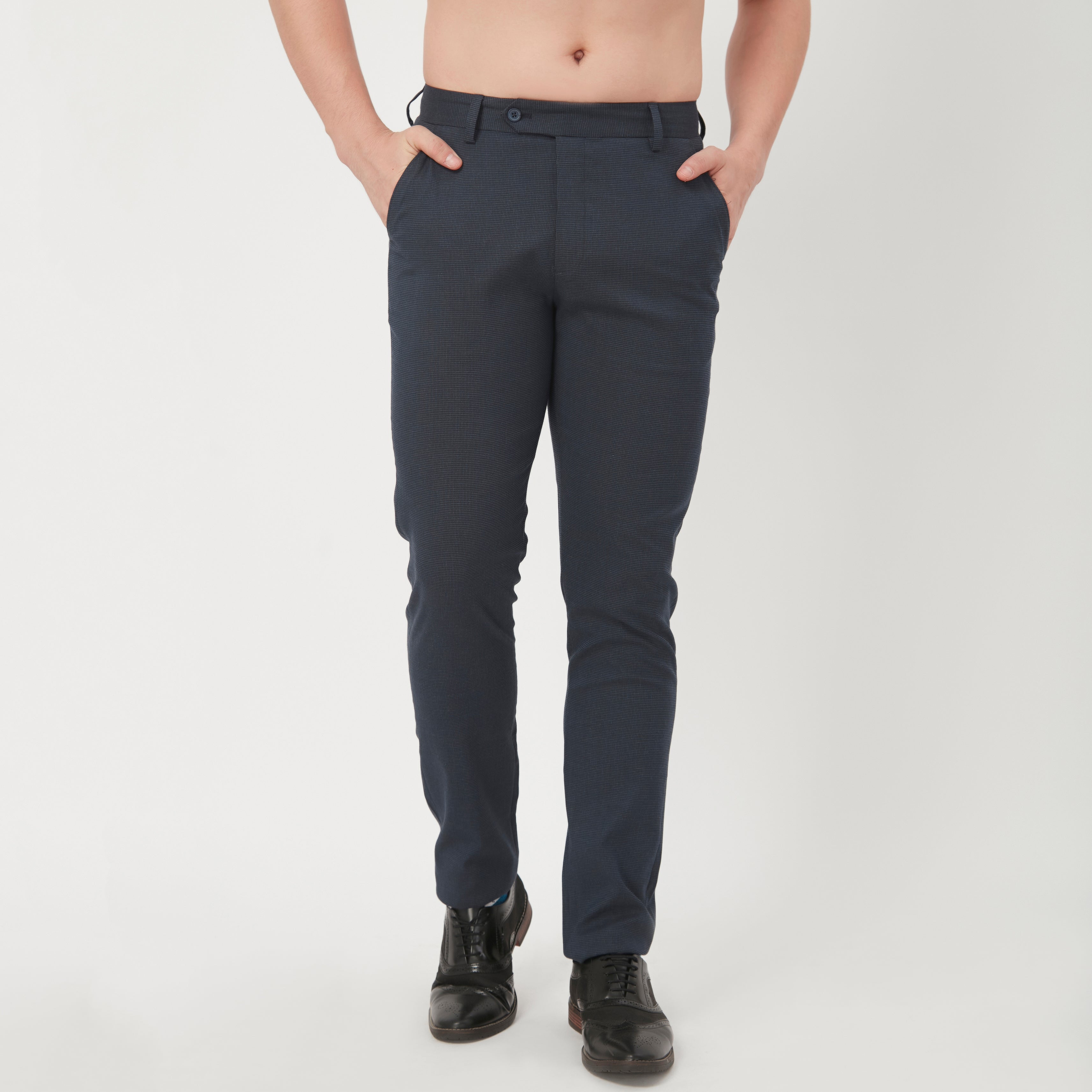 Buy TISTABENE Solid Cotton Blend Regular Fit Men's Cargo Pants | Shoppers  Stop