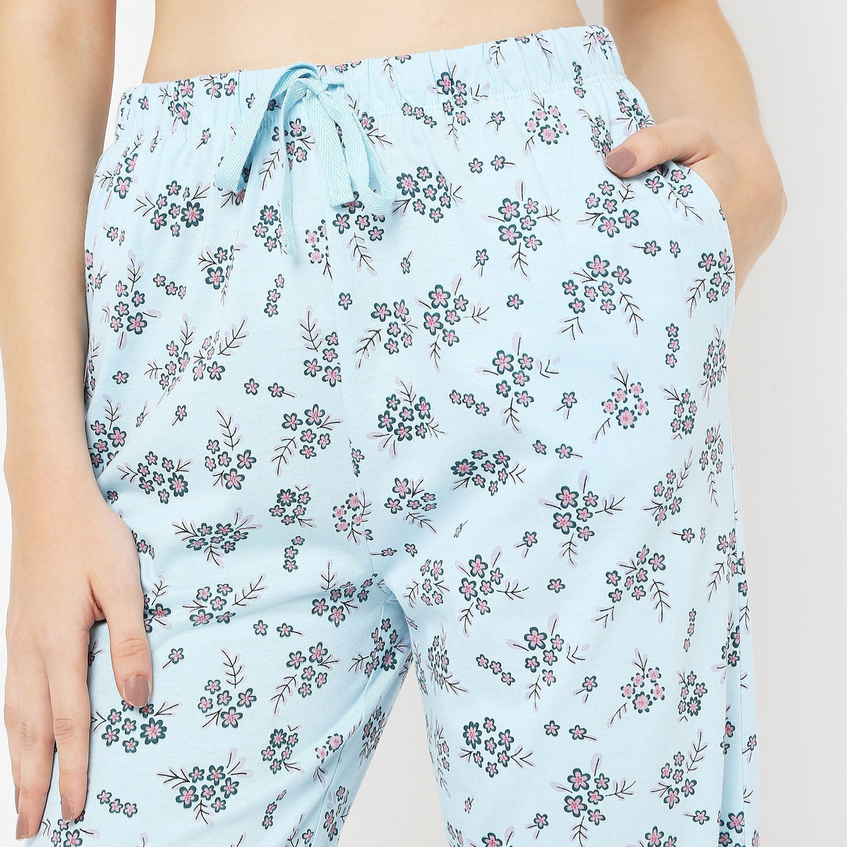 Regular Fit Printed Capris