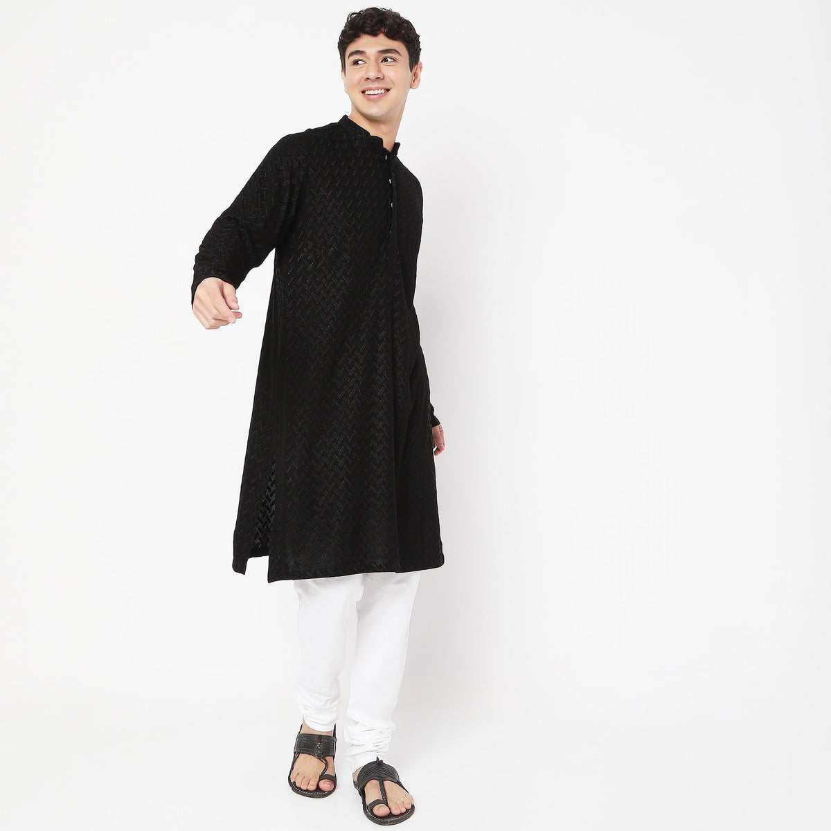 Regular Fit Solid Mid Rise Churidars