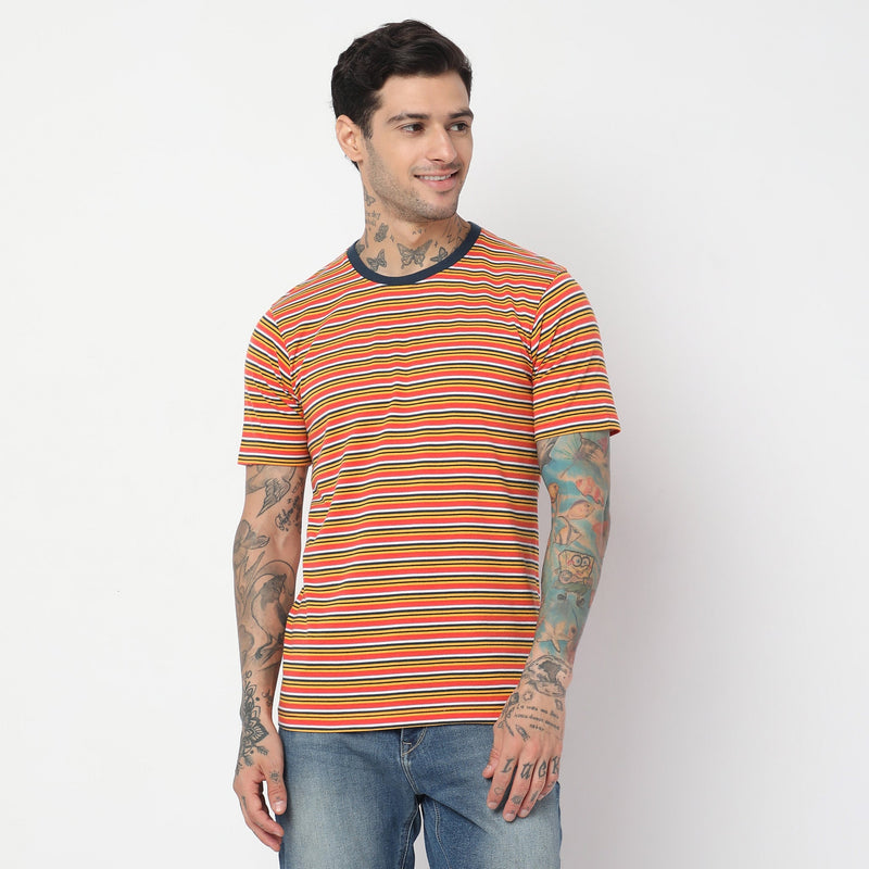 Regular Fit Striped T-Shirt