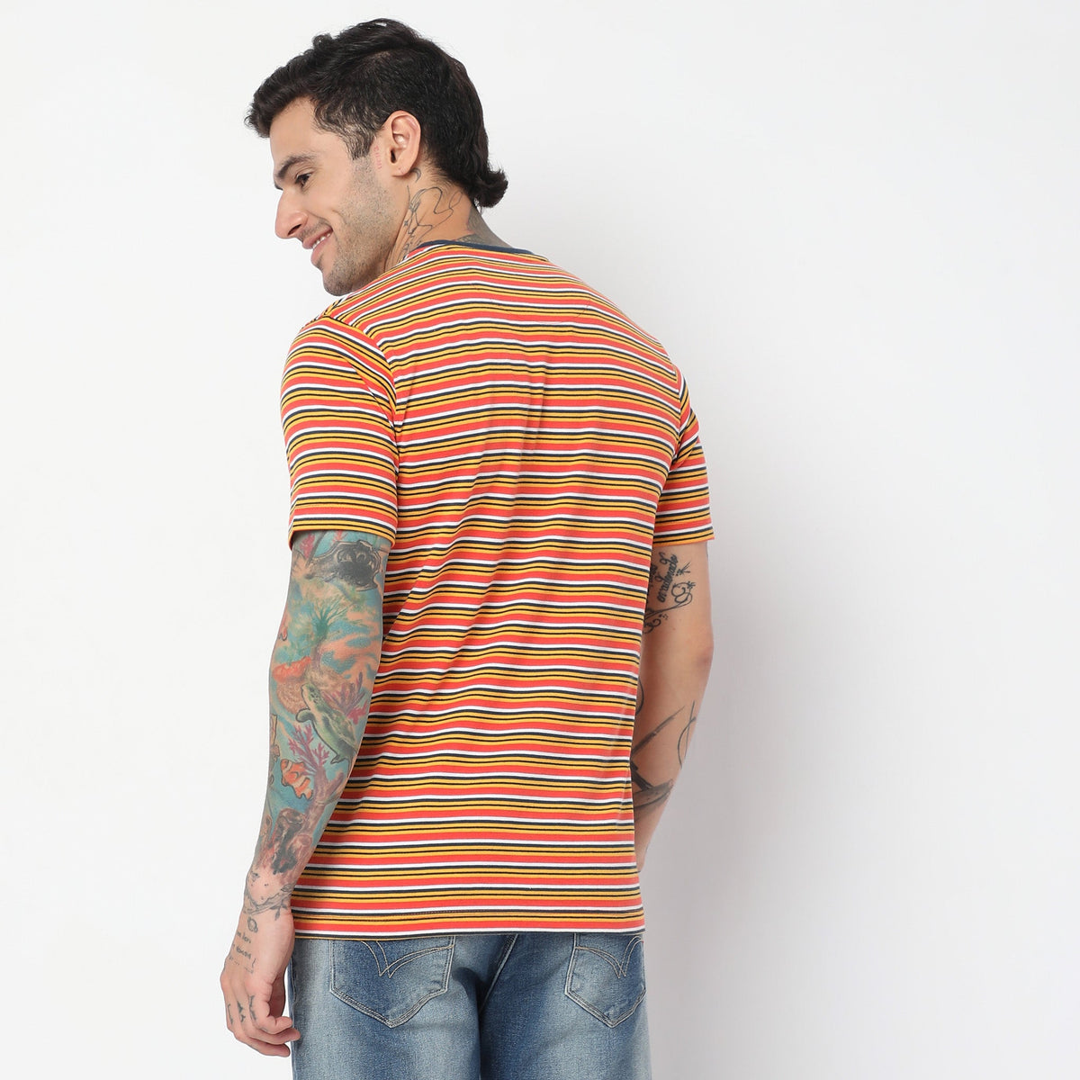 Regular Fit Striped T-Shirt