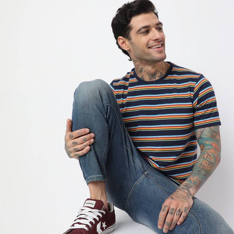 Regular Fit Striped T-Shirt