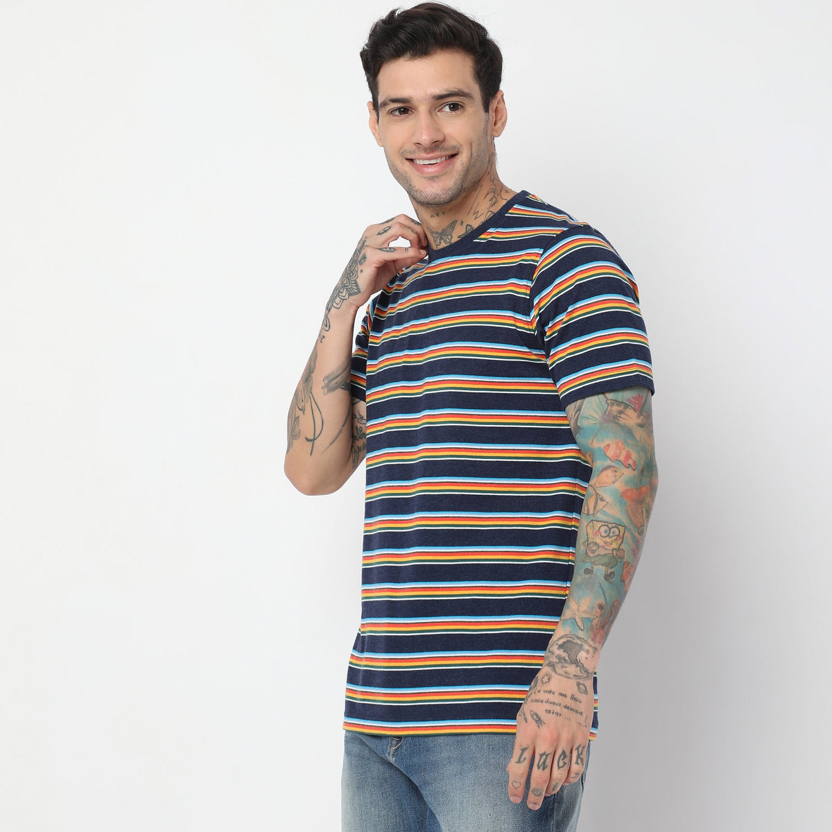 Regular Fit Striped T-Shirt