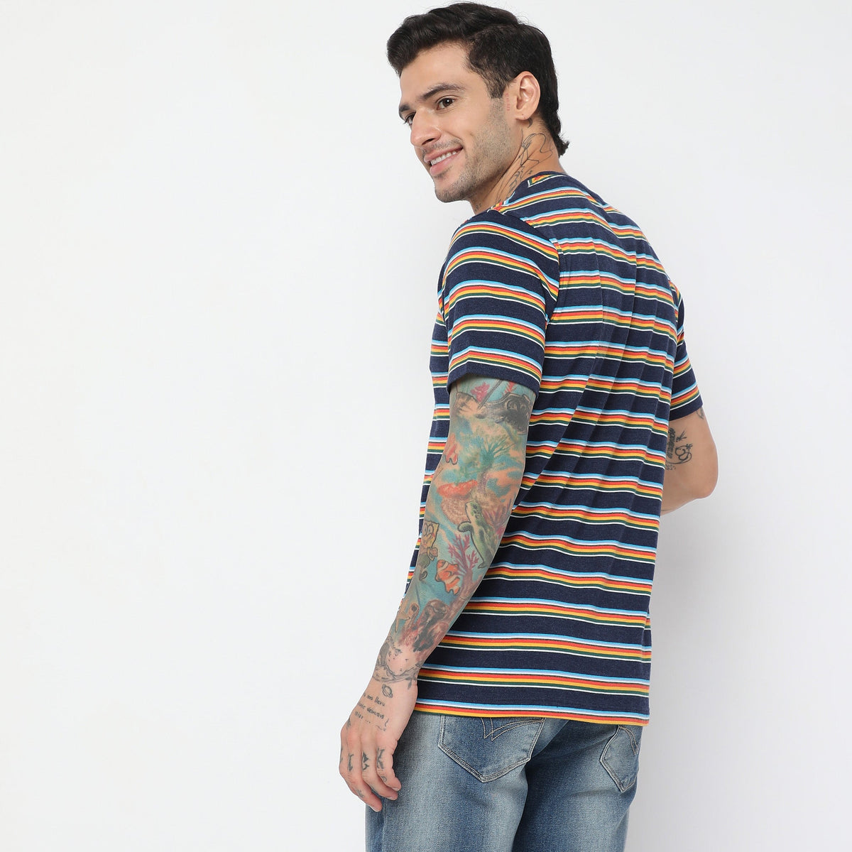 Regular Fit Striped T-Shirt