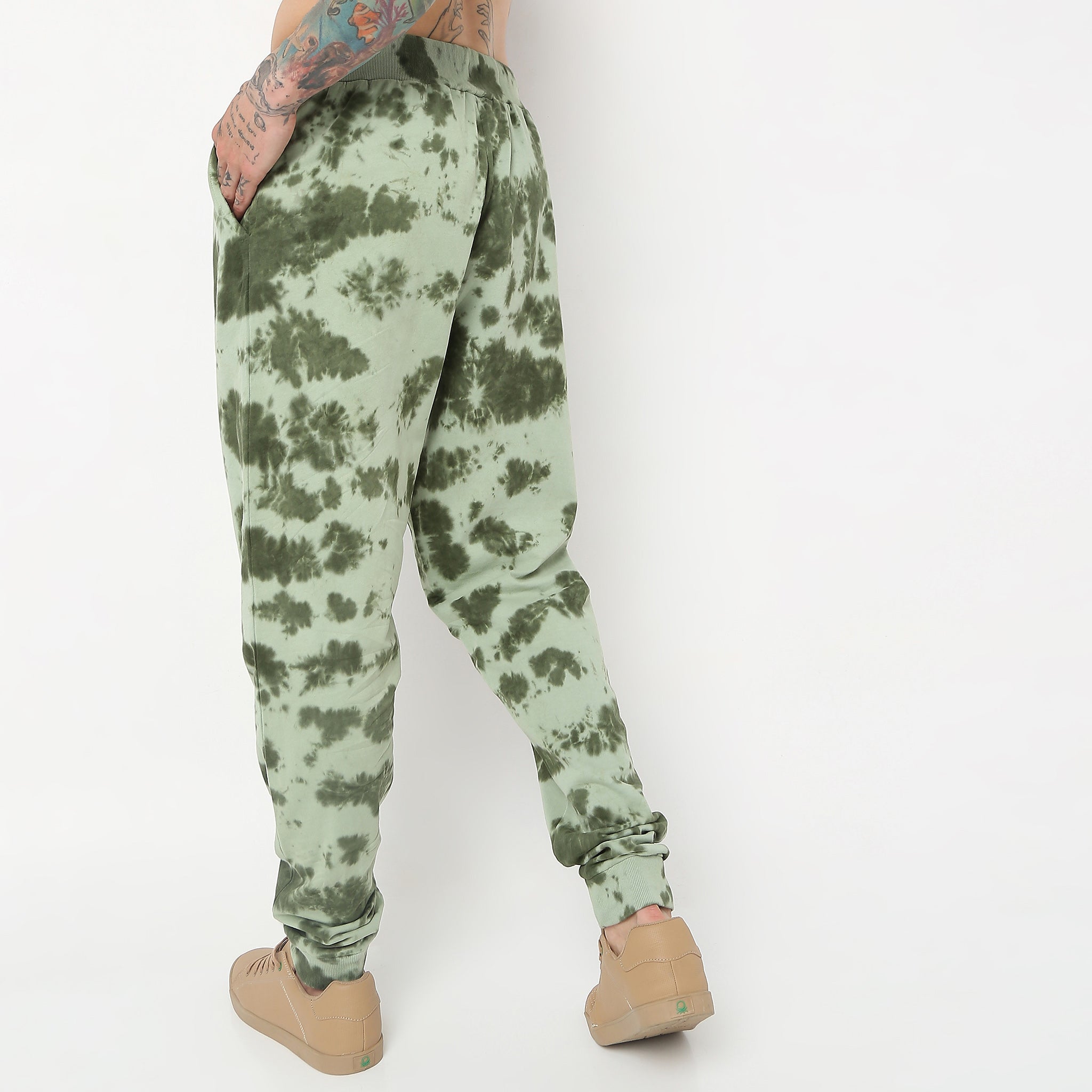 Regular Fit Tie - Dye Mid Rise Trackpants