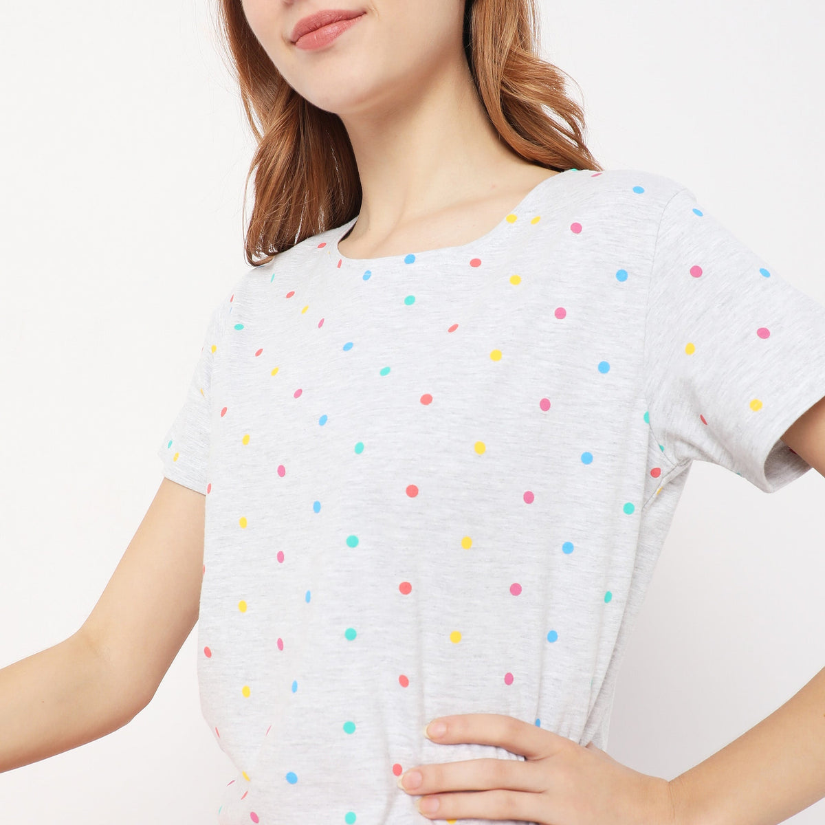 Regular Fit Printed Top