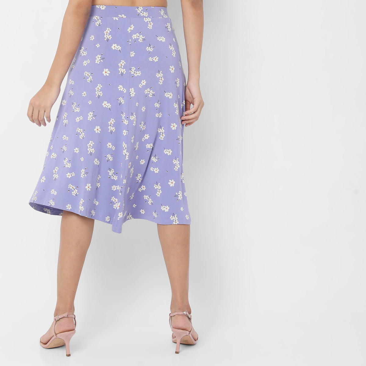 Regular Fit Floral Skirts