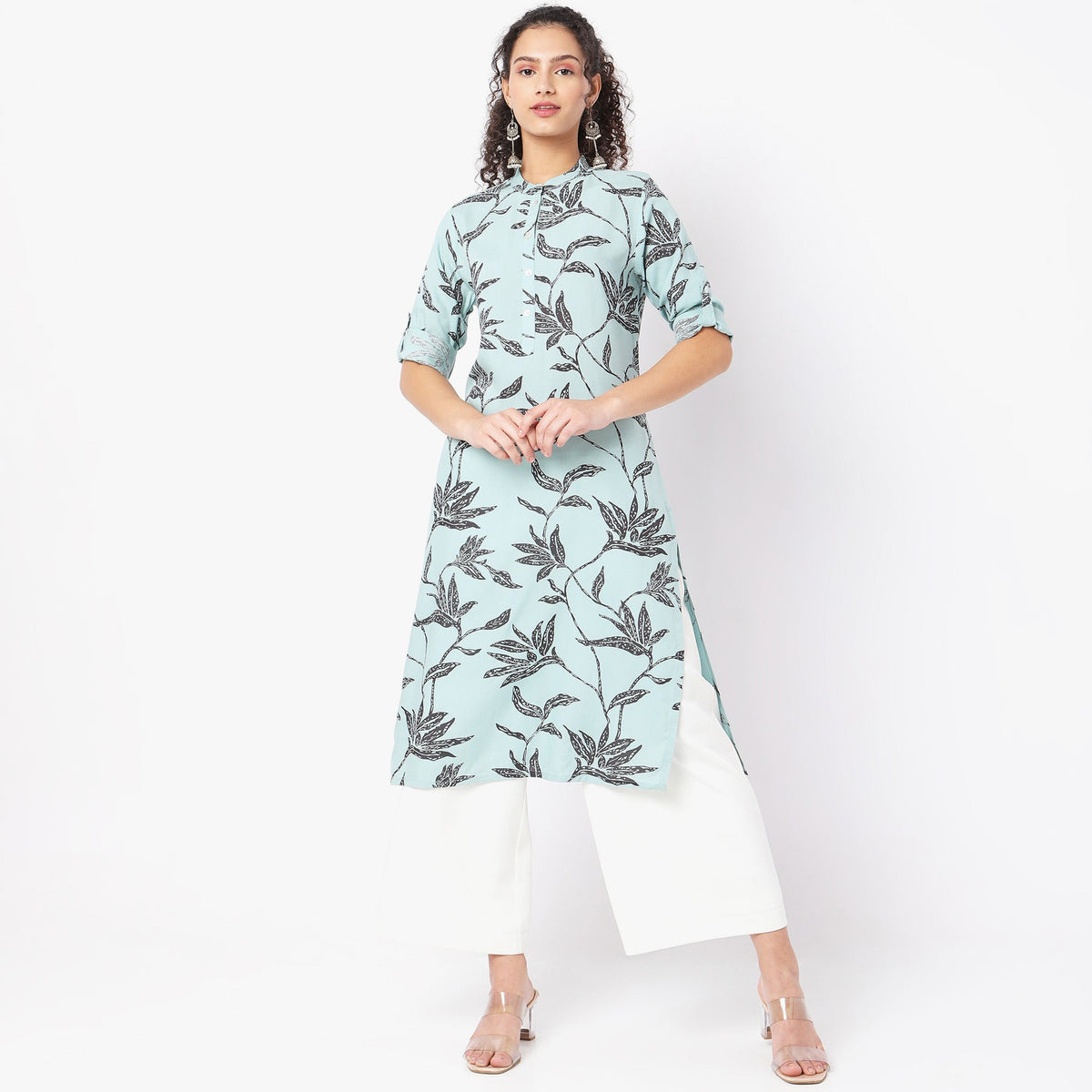 Straight Fit Printed Kurta