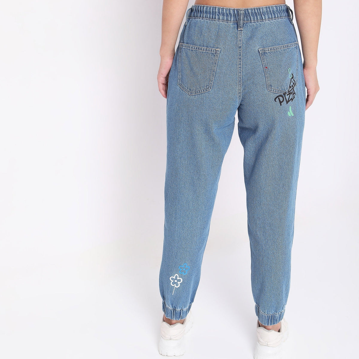 Regular Fit Printed Mid Rise Jeans