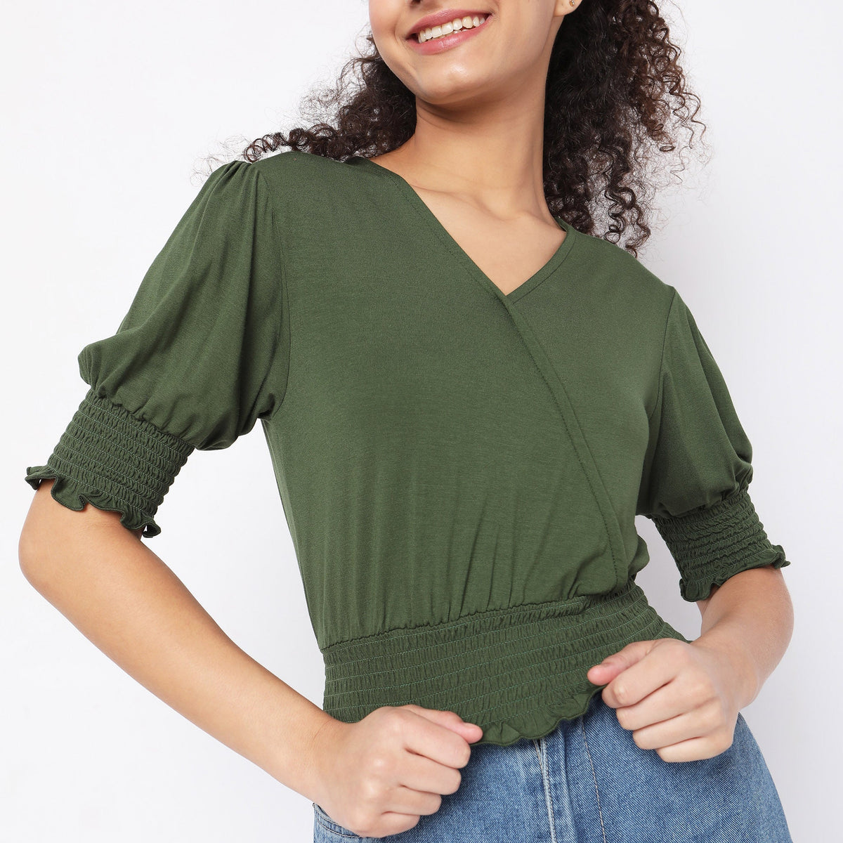 Regular Fit Solid Top