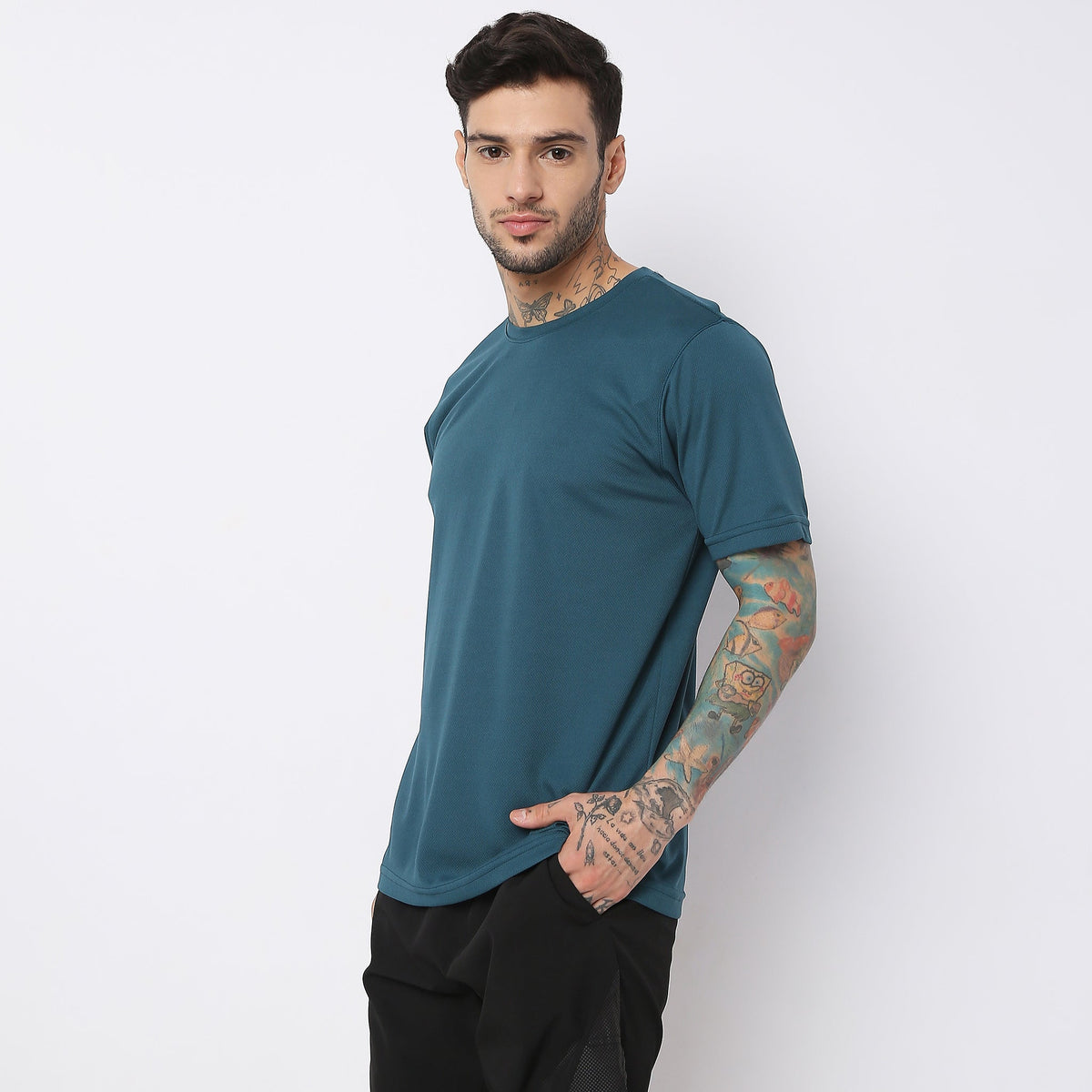 Regular Fit Solid T-Shirt