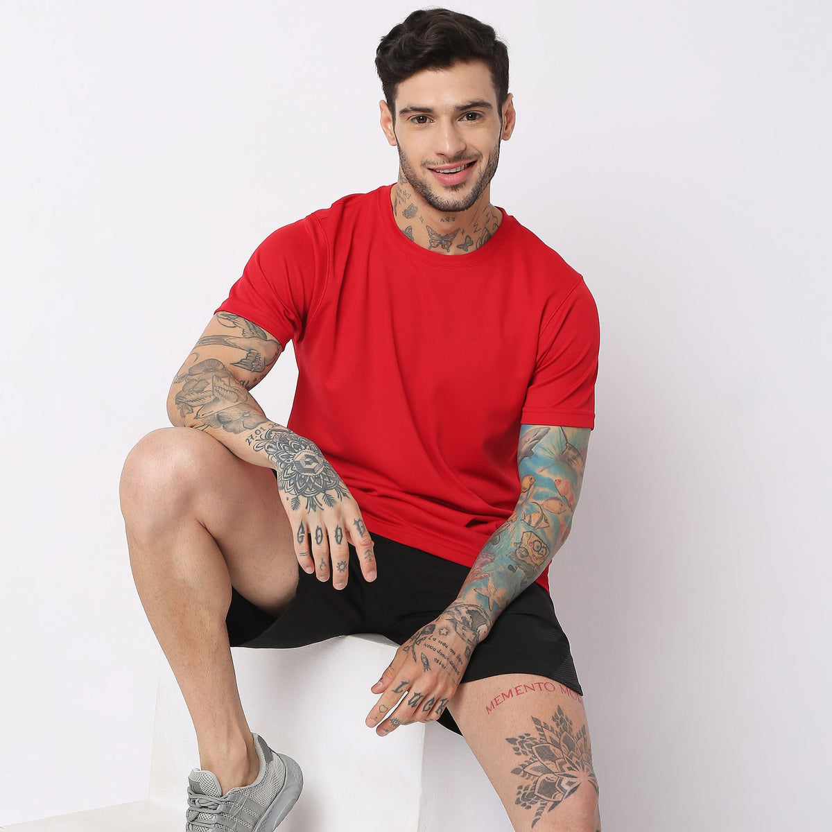 Regular Fit Solid T-Shirt