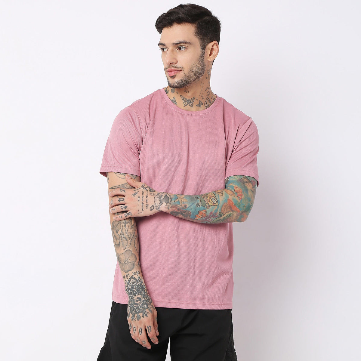 Regular Fit Solid T-Shirt