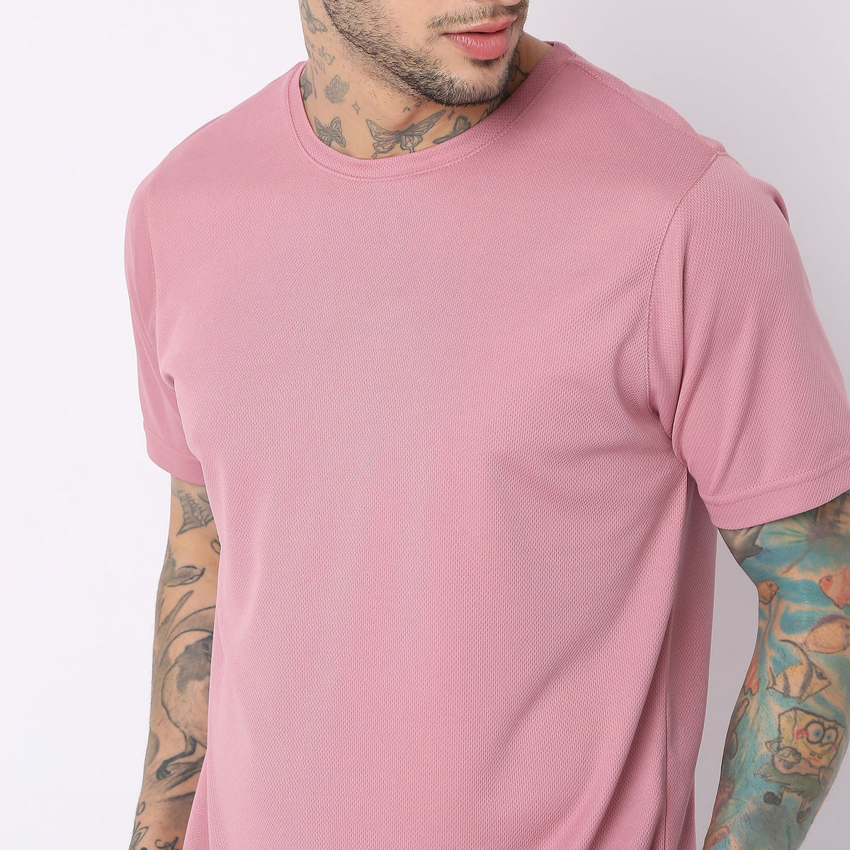 Regular Fit Solid T-Shirt